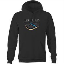 Load image into Gallery viewer, Lock The Hubs - Hoodie - Classic Stitch Up - Black