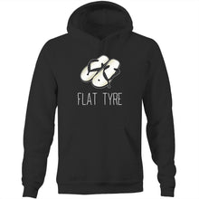 Load image into Gallery viewer, Flat Tyre - Hoodie - Black