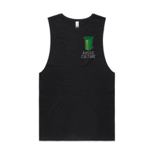 Load image into Gallery viewer, Aussie Culture Wheelie Bin Wicket Singlet black