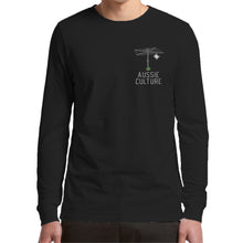 Load image into Gallery viewer, Goon of fortune Aussie Culture long sleeve t shirt black