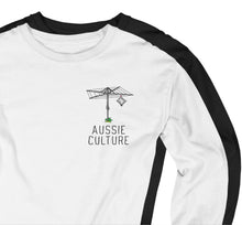 Load image into Gallery viewer, Goon of fortune Aussie culture black and white long sleeve t shirt
