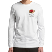 Load image into Gallery viewer, Aussie Culture - Meat Pie - Long Sleeve t shirt white