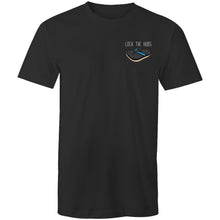 Load image into Gallery viewer, Lock The Hubs - T Shirt - Classic Stitch Up - Black