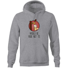 Load image into Gallery viewer, Rude Not To - Hoodie - Classic Stitch Up - Grey