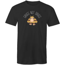 Load image into Gallery viewer, Grugs Not Drugs - T Shirt - Classic Stitch Up - Black
