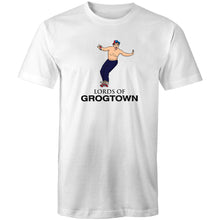 Load image into Gallery viewer, Lords of Grogtown - T Shirt - Classic Stitch Up - White
