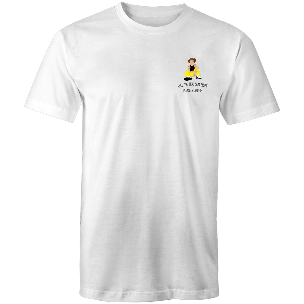The Real Slim Dusty - T Shirt - Classic Stitch Up - White