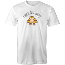 Load image into Gallery viewer, Grugs Not Drugs - T Shirt - Classic Stitch Up - White
