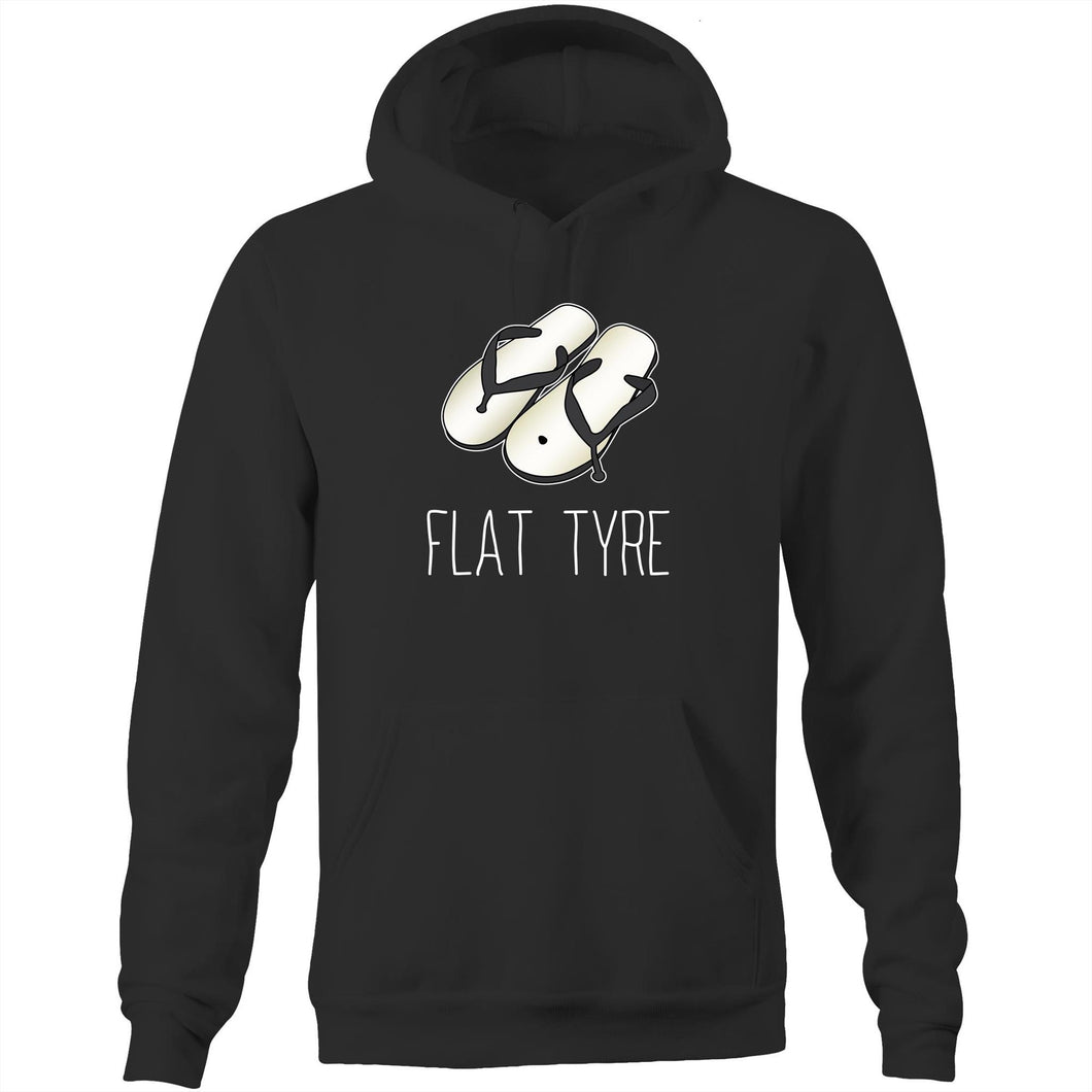 Flat Tyre - Hoodie - Black