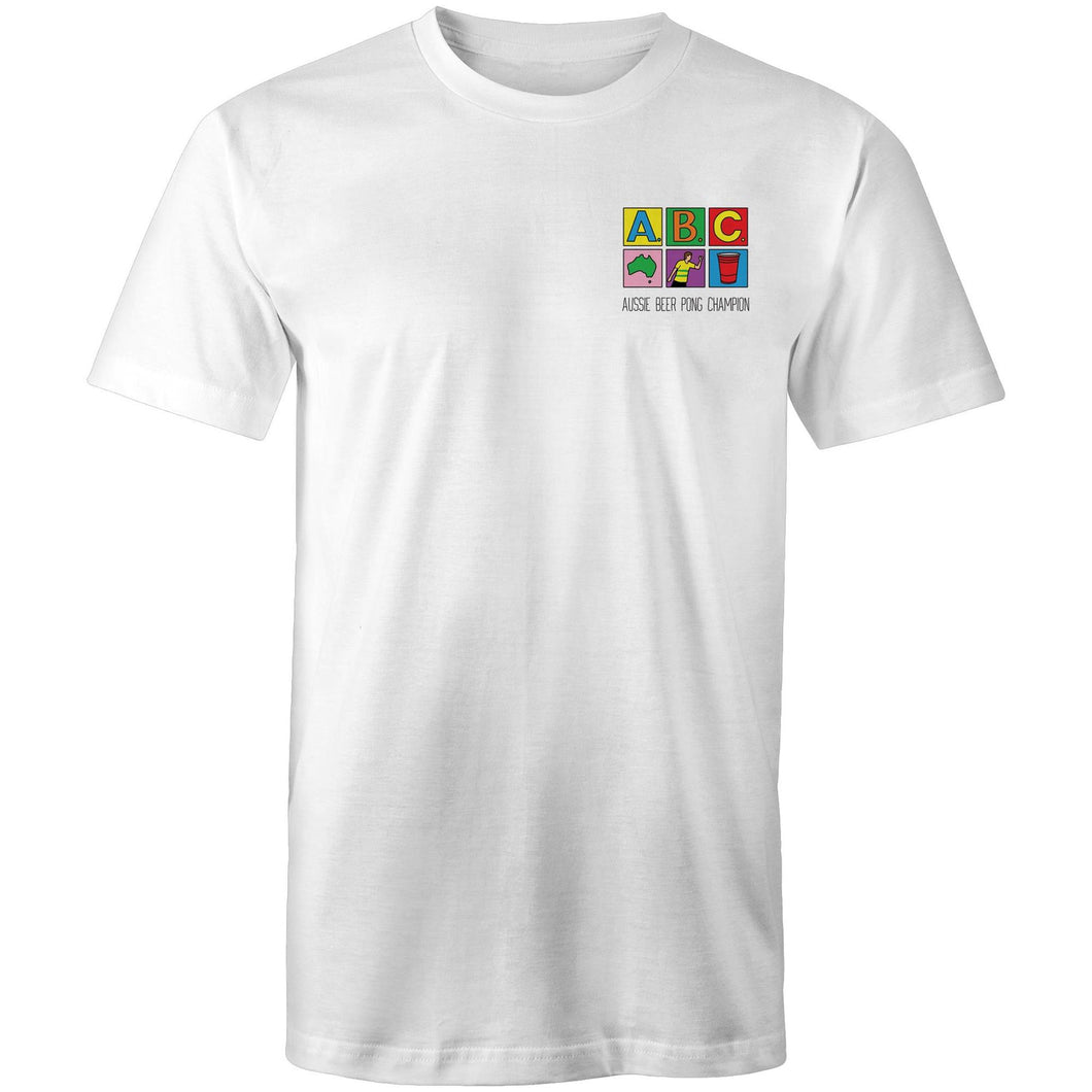 Aussie Beer Pong Champion White T Shirt