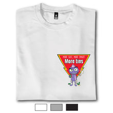 Load image into Gallery viewer, More Tins - T Shirt - Classic Stitch Up - Cover
