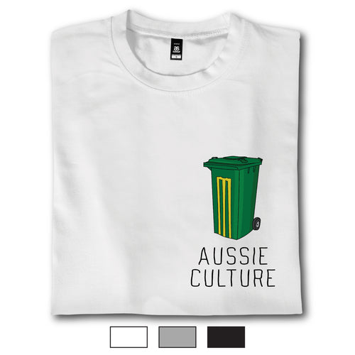 Aussie Culture - Wheelie Bin Wicket - T Shirt