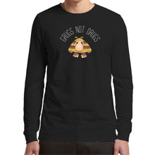 Load image into Gallery viewer, Grugs Not Drugs - Long Sleeve - Classic Stitch Up - Black
