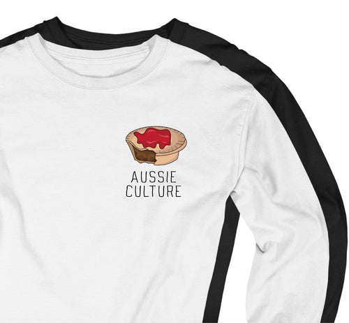 Aussie Culture - Meat Pie - Long Sleeve t shirt cover