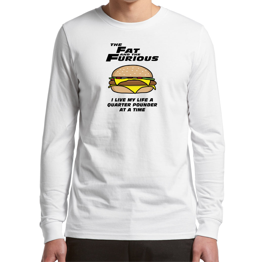 Fat and the Furious - Long Sleeve - White