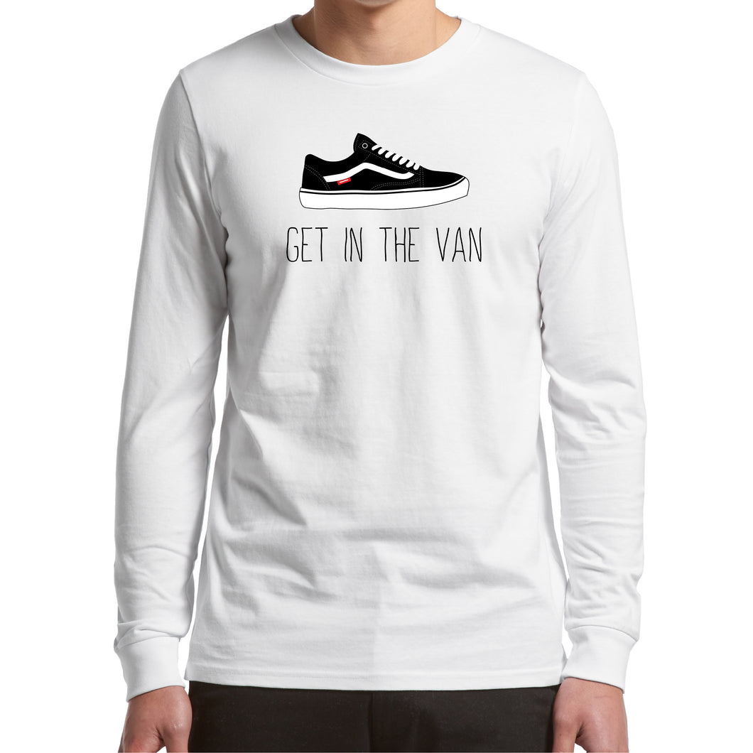 Get In The Van - Long Sleeve - White