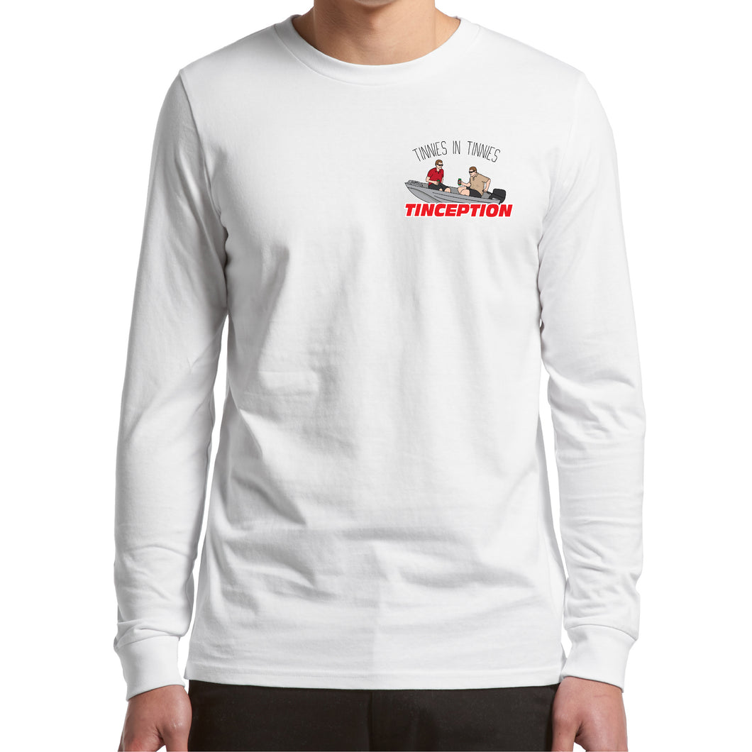 Tinception - Long Sleeve - Classic Stitch Up - White