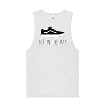 Load image into Gallery viewer, Get In The Van Singlet White
