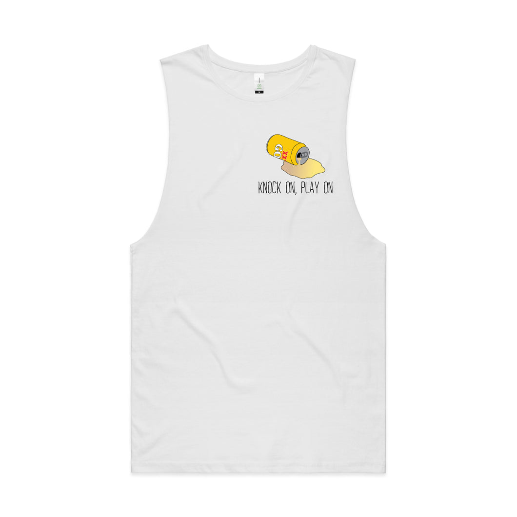 Knock on, Play on Singlet White