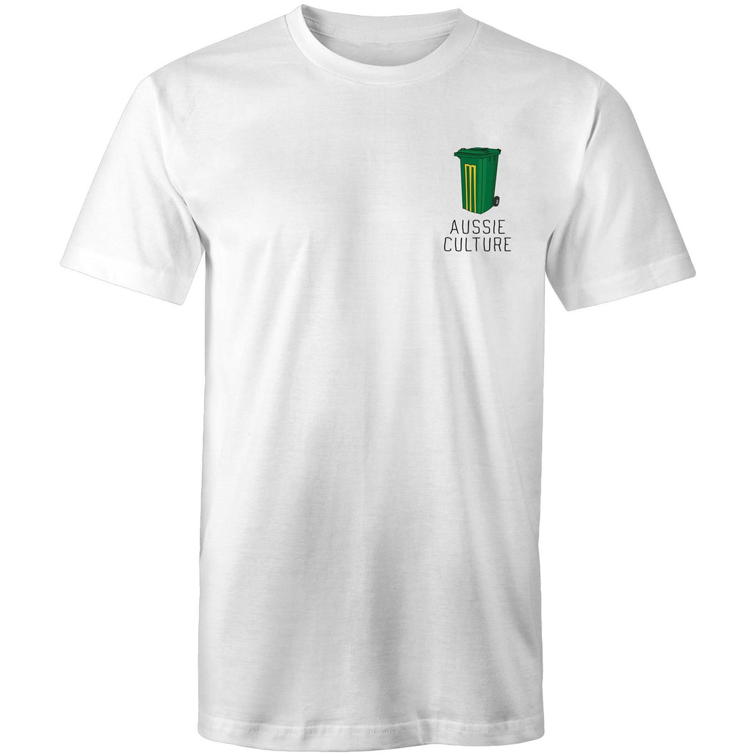 Aussie Culture - Wheelie Bin Wicket - T Shirt White