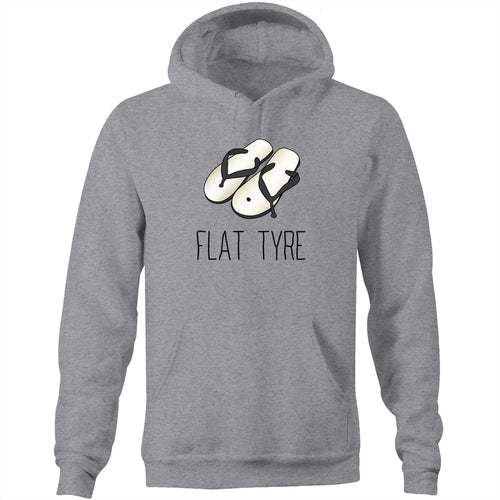 Flat Tyre - Hoodie - Grey