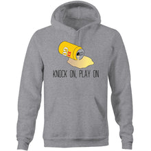 Load image into Gallery viewer, Knock On Play On - Hoodie - Classic Stitch Up - Grey
