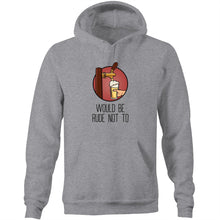 Load image into Gallery viewer, Rude Not To - Hoodie - Classic Stitch Up - Grey
